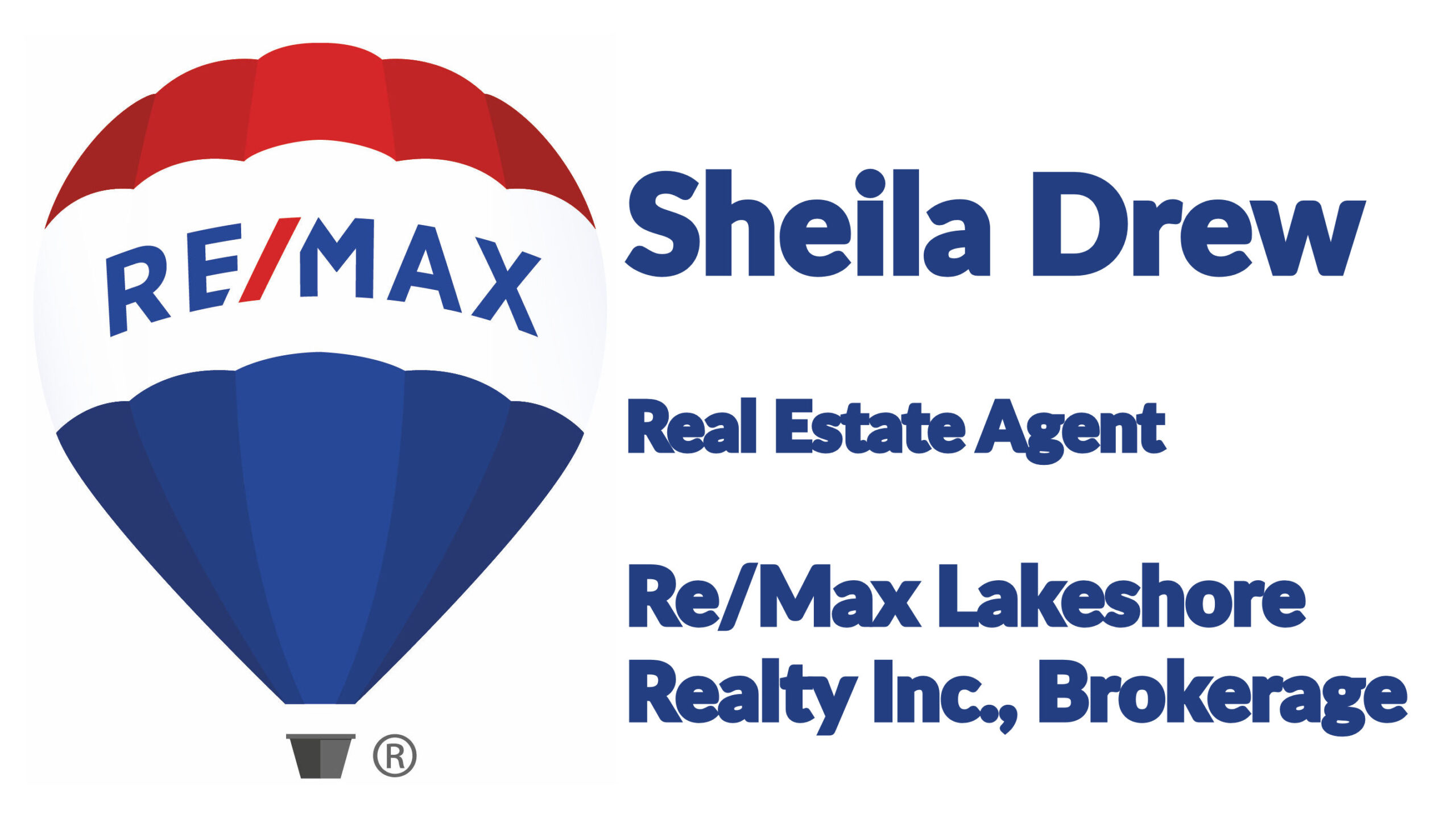 Remax balloon with sheila drew RE agent and brokerage